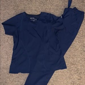 Navy scrub set - WonderTech by Wink